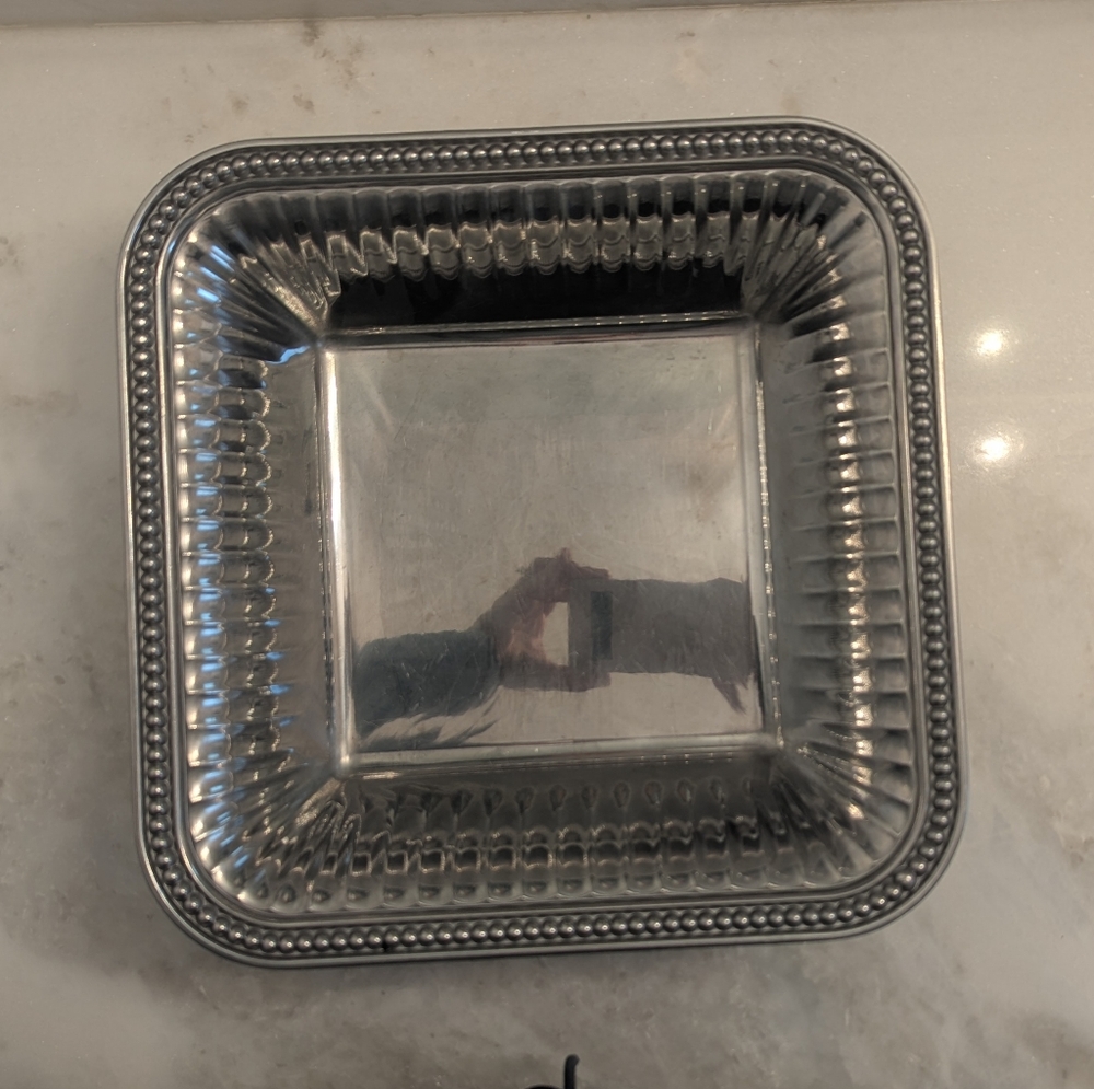 Wilton Armetale Silver Square Serving Dish